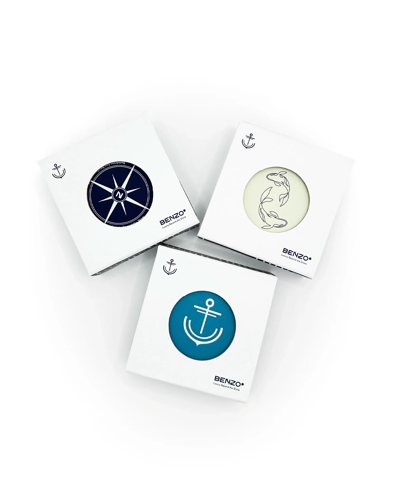 No-Slip Rubber Coasters - Benzo