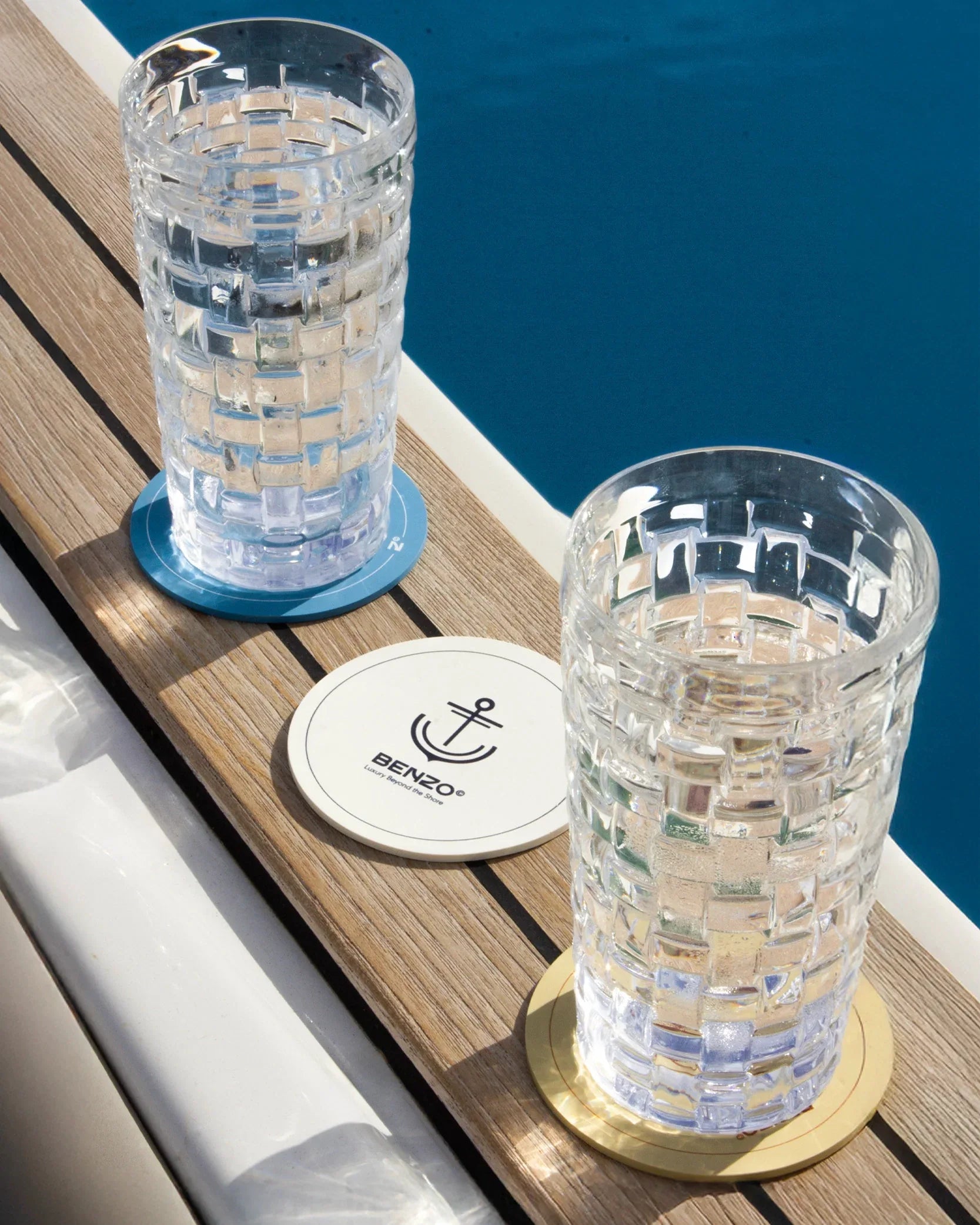 No-Slip Rubber Coasters - Benzo
