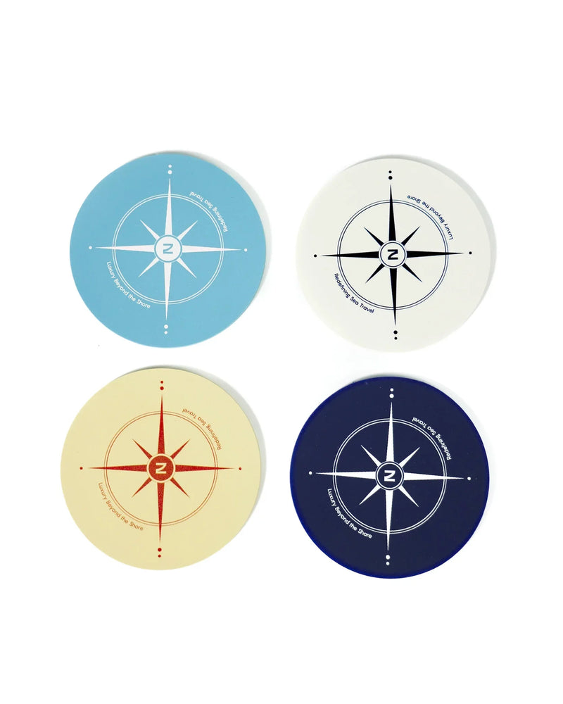 No-Slip Rubber Coasters - Benzo
