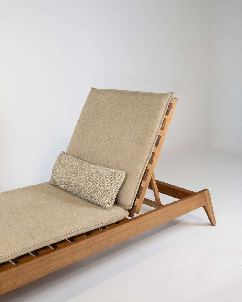 Teak Wood chaise longue
